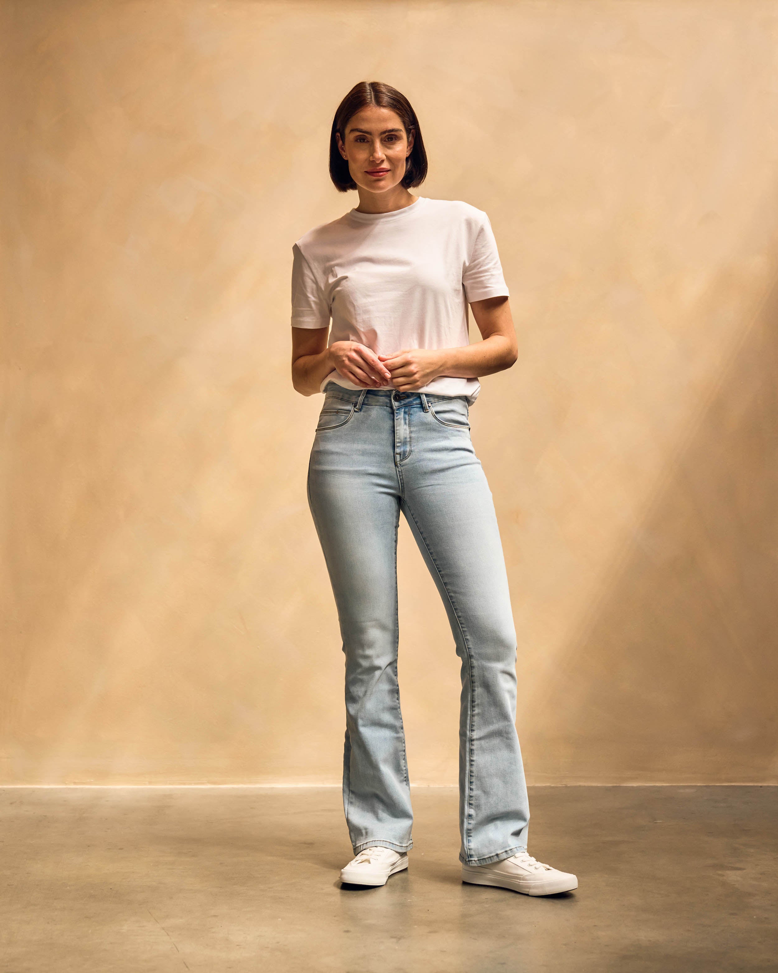 Faye High Rise Flair - Light Denim