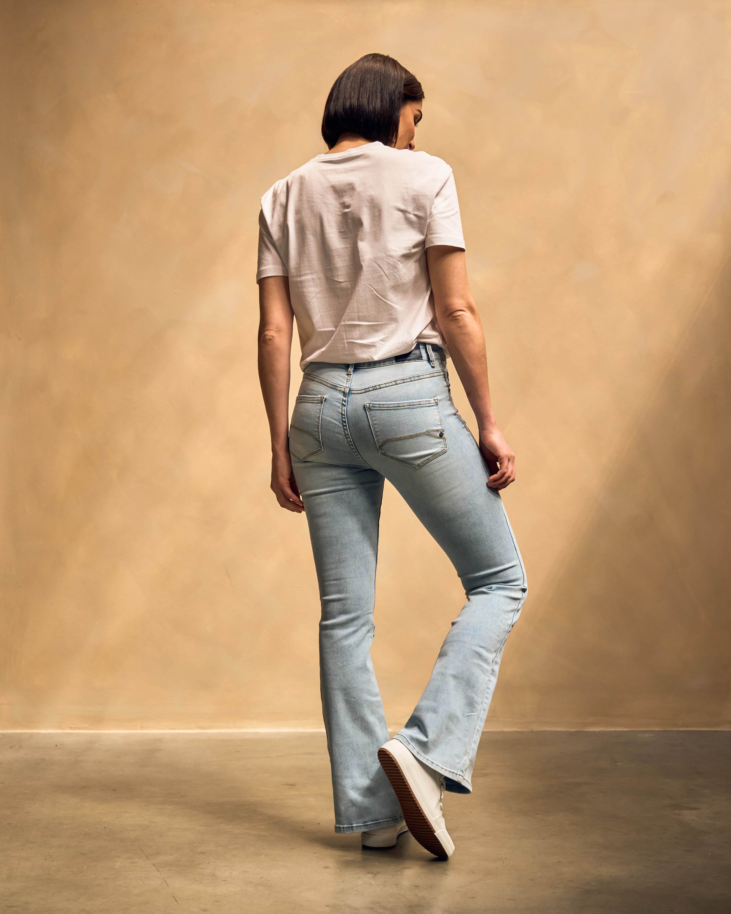 Faye High Rise Flair - Light Denim